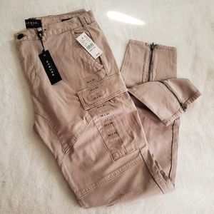 PACSUN : Beige Skinny Cargos Pants